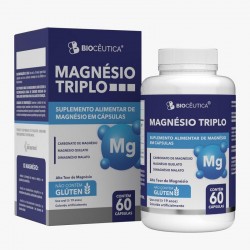 Suplemento Alimentar Magnésio Triplo 60cps